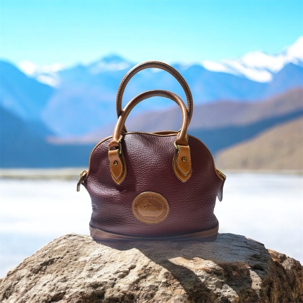 Elegant Dooney and Bourke Brown Leather Handbag